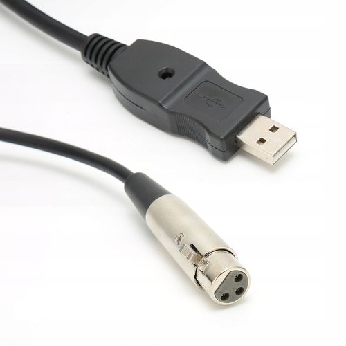 KABEL ADAPTERA USB MĘSKI NA XLR ŻEŃSKI 3 METRY na Arena.pl