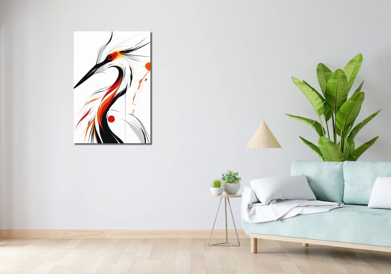 Obraz 60x90cm Bocian zdjęcie 2