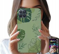ETUI DO OPPO RENO 4 LITE - ZIELONE LIŚCIE ROŚLINNE WZORY PLECKI