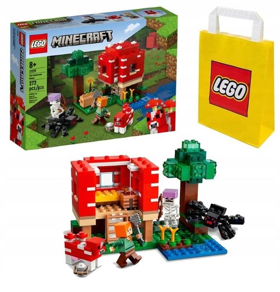 LEGO MINECRAFT 8+ DOM W GRZYBIE 21179 zdjęcie 1