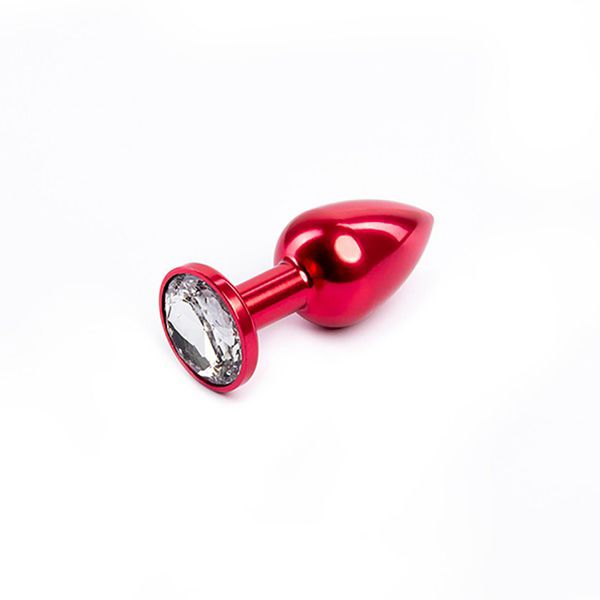 Red Butt Plug With White Diamond zdjęcie 1