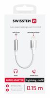 2 x KABEL SWISSTEN AUDIO LIGHTNING/JACK AUX 3,5mm 0,15m