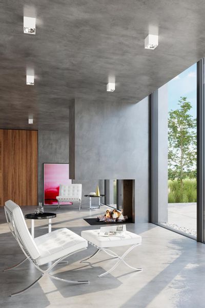 Spot LAMPA sufitowa SL.0698 metalowa OPRAWA kwadratowy downlight natynkowy biały zdjęcie 3