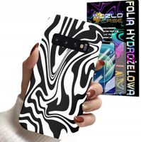 ETUI DO SAMSUNG S10+ PLUS - ABSTRAKCJA ZEBRA MODNE DLA KOBIET + FOLIA