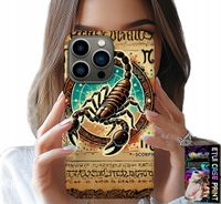 ETUI DO IPHONE 15 PRO MAX - SKORPION ZNAK ZODIAKU ASTRONOMIA + FOLIA