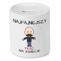 Skarbonka Dla Teścia Najfajniejszy Na Świecie Z Nadrukiem Ze Zdjęciem