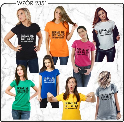 Koszulka T-shirt z nadrukiem dla SIATKARKI na Arena.pl