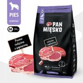 Pan Mięsko Karma sucha pies Dorosły CIELĘCINA z JAGNIĘCINĄ Rozmiar M 20kg