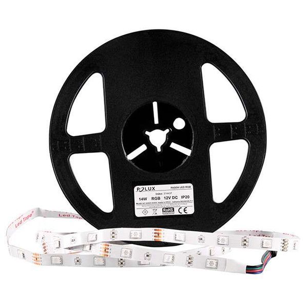 Ozdobna taśma LED RGB 314437 Polux 14W IP20 6500K zdjęcie 1