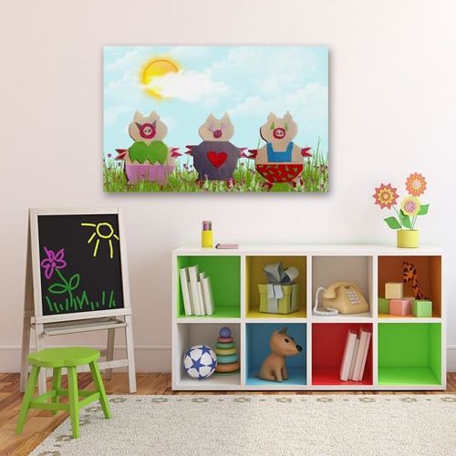 Obraz na płótnie - Canvas, Świnki trzy 80x60 na Arena.pl