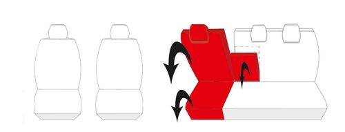 Pokrowce na fotele samochodowe szyte na miarę do VW Tiguan II od 2016 na Arena.pl