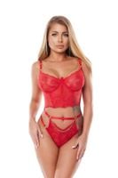 kaia red corset (corset/gorset) l/xl