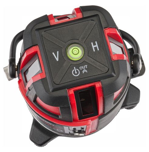 POZIOMICA LASEROWA LASER KRZYŻOWY 360 CZERWONY MOCNY 40M WALIZKA na Arena.pl