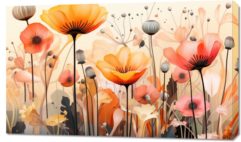 Obraz 100x60cm Taneczne Maki zdjęcie 1