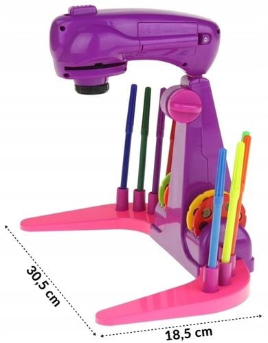 Projektor Rzutnik do Rysowania 32 Slajdy Mazaki Flamaster Szablony na Arena.pl