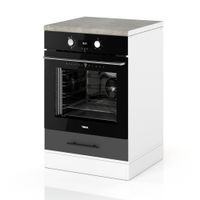 Szafka Kuchenna Stojąca Z Blatem Pod Piekarnik 60cm Spremium Szary Mat