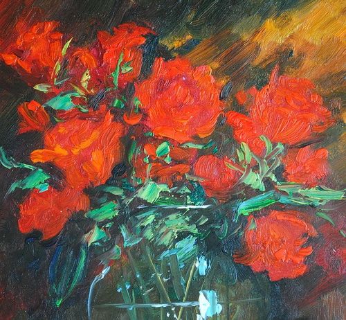 Czerwone róże (50x60cm) na Arena.pl