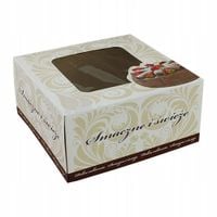 OPAKOWANIE KARTON PUDEŁKO NA TORT 22x22x11cm