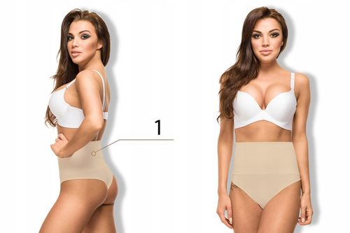Stringi Majtki Damskie Wyszczuplające KORYGUJĄCE modelujące WYSOKIM STANEM na Arena.pl