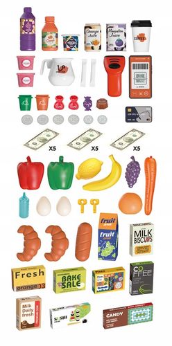 SUPERMARKET SKLEP dla Dzieci PARA Lodówka WIFI KOSZYK OBROTOWA KASA MATADI na Arena.pl