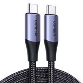 kabel przewód usb-c 3.1 gen 2 pd qc 100w 5a 1m czarny