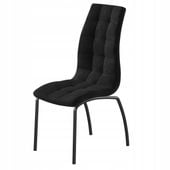 krzesło dc2-092v (b) velvet czarne (czarny stelaż)