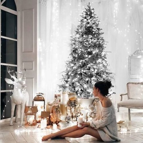 LAMPKI CHOINKOWE 500 LED BIAŁE ZIMNE 35M PROGRAMATOR ŚWIATEŁKA ŁAŃCUCH na Arena.pl