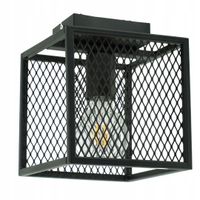 HORUS PLUS NOWOCZESNA LAMPA SUFITOWA PLAFON E27 LED LOFT ŻYRANDOL CZARNY