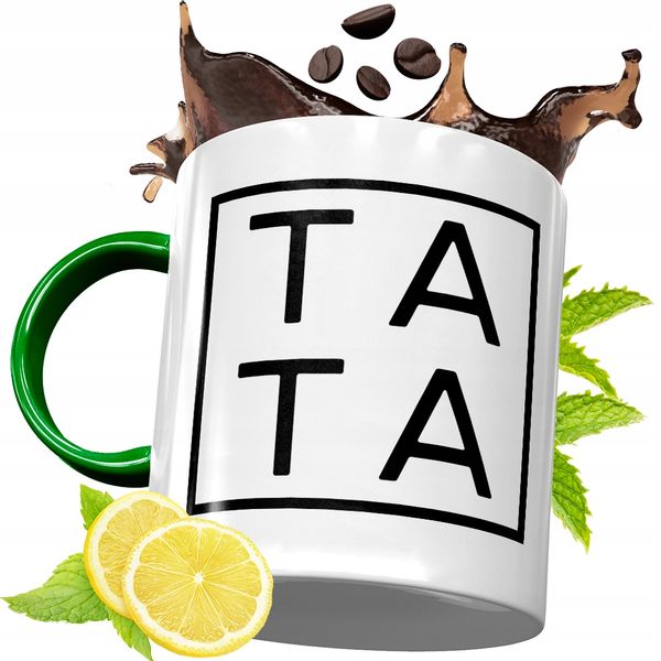 Kubek Zielony Dla Taty Tatusia Na Urodziny Prezent Z Nadrukiem Ze Zdjęciem zdjęcie 1