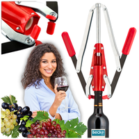 Korkownica dwuramienna ręczna metalowa silna mocna korkowanie butelek wina