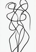 Plakat 70x100cm Krągłość Minimalistyczny , Wnętrza Styl Skandynawski, Boho