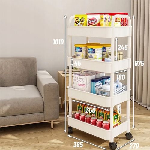 SZAFKA PÓŁKA KUCHENNA ŁAZIENKOWA REGAŁ MOBILNY ORGANIZER WÓZEK NA na Arena.pl