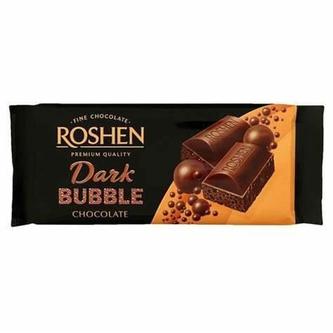 ROSHEN CZEKOLADA DARK BUBBLE GORZKA 80G zdjęcie 1