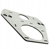 ZNACZNIK SZABLON WZORNIK OTWORÓW STELAŻ WC GROHE GEBERIT SENDI