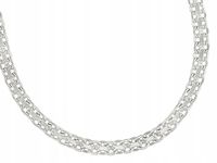 ŁAŃCUSZEK SREBRNY 925 NASZYJNIK DAMSKI 50CM MODNY ELEGANCKI WŁOSKI + GRAWER