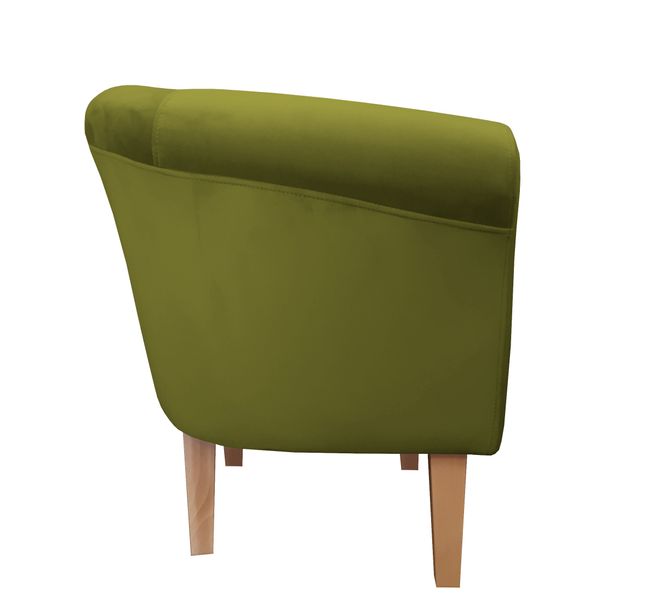 Fotel Milo nogi 20cm buk zielona oliwka BL75 zdjęcie 3