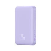 powerbank magnetyczny indukcyjny 10000mah 20w + kabel usb-c - fioletowy