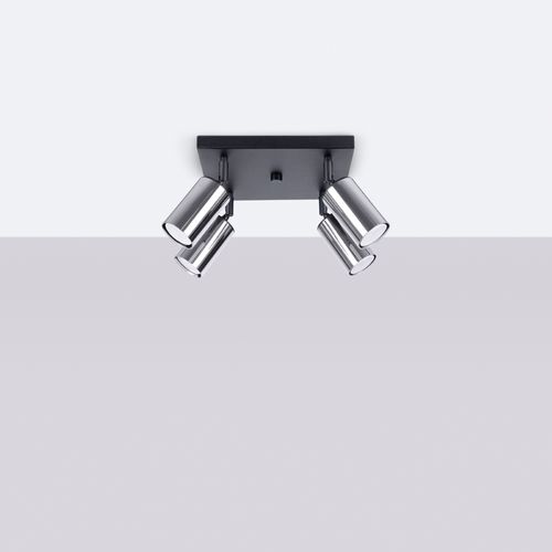 Plafon WINX 4 czarny/chrom na Arena.pl