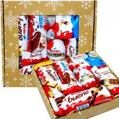 PACZKA SŁODYCZY KINDER Prezent DLA DZIECI NA MIKOŁAJA ŚWIĘTA XXL 20x20