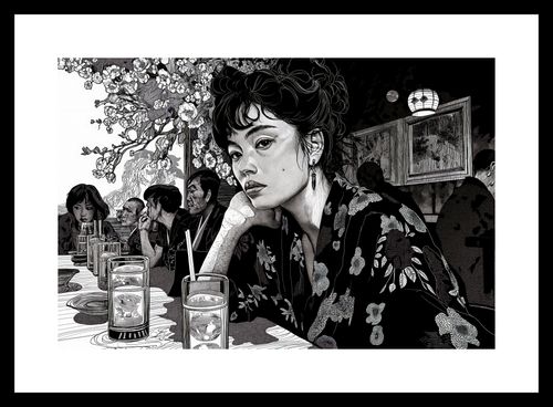 Plakat 30x20cm Czarne Kimono na Arena.pl