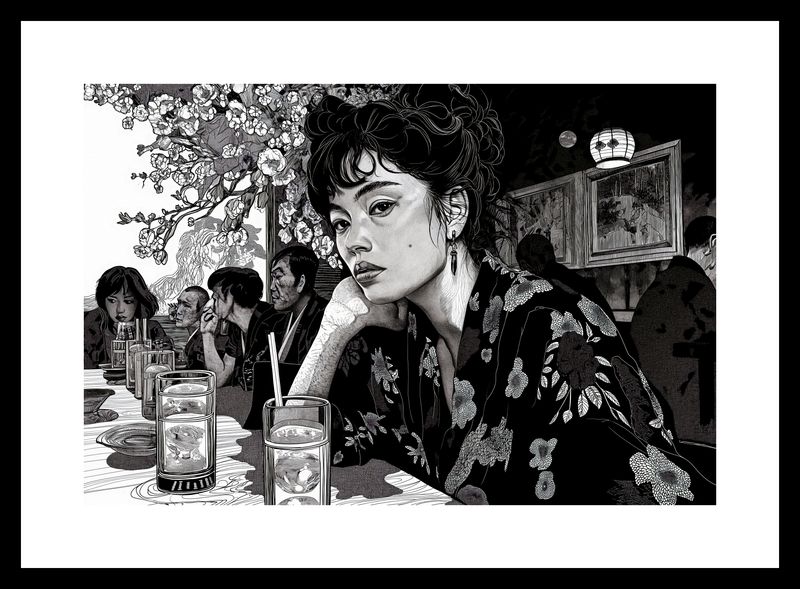 Plakat 30x20cm Czarne Kimono zdjęcie 3