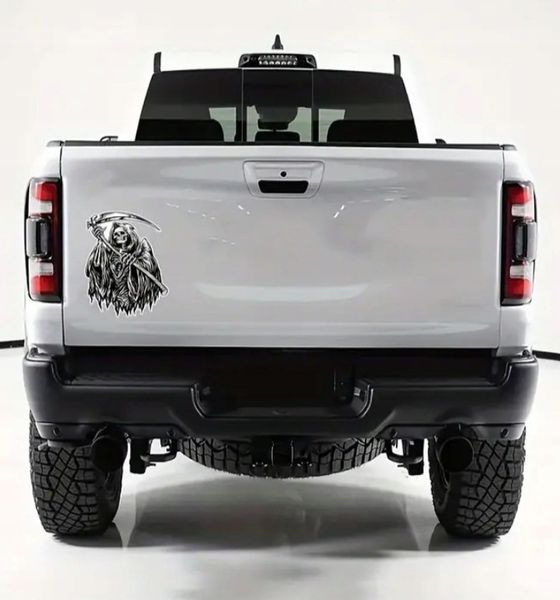 Naklejka Wlepa Reaper Czacha Symbol Kostucha Śmierć Żniwiarz Game Over End zdjęcie 2