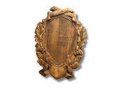 Rzeźbiona deska pod czaszkę kozła – tablica trofeowa 30 cm ozdoba myśliwska