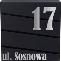 SKRZYNKA NA LISTY POCZTOWA TWÓJ NUMER DOMU ADRES PERSONALIZACJA ANTRACYT
