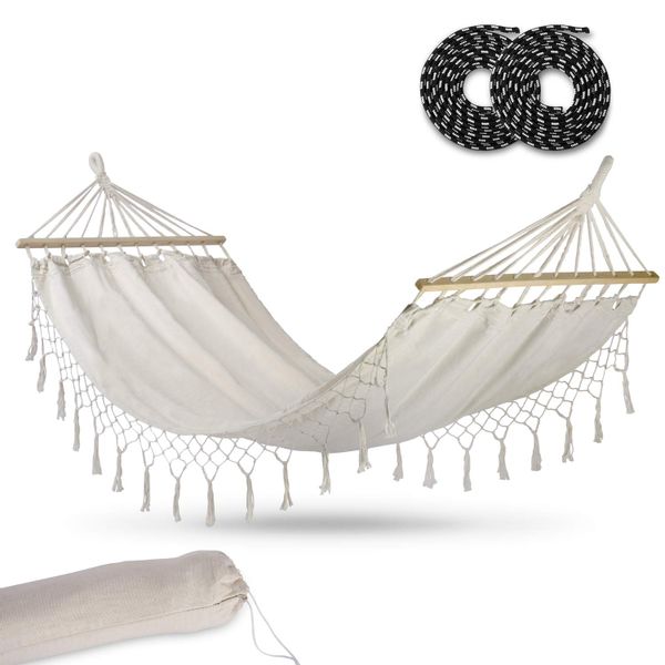 Hamak ogrodowy Toledo Single beżowy Sofotel zdjęcie 2