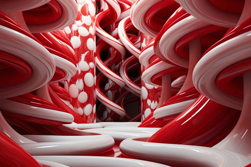 Plakat 45x30cm Czerwone Wiry zdjęcie 1