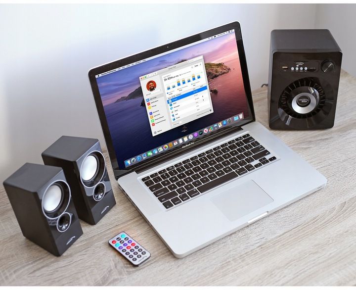 GŁOŚNIKI KOMPUTEROWE 2.1 280W Bluetooth USB SD FM JACK LED Audiocore AC910 zdjęcie 6