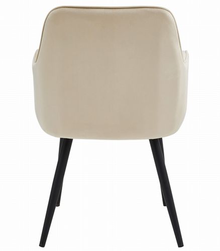 Krzesło NANA - beż aksamit / nogi czarne x 1 na Arena.pl