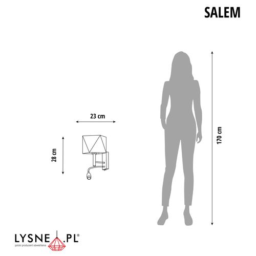 Kinkiet ścienny z reflektorem LED SALEM na Arena.pl