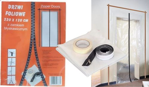 Drzwi foliowe remontowe malarskie zamkiem 220x120 na Arena.pl